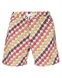 Reina Olga Badeshorts mit Print Weiß