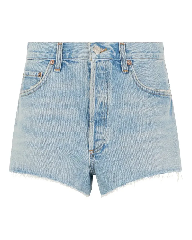 AGOLDE button-fastening denim shorts - Blau Blau