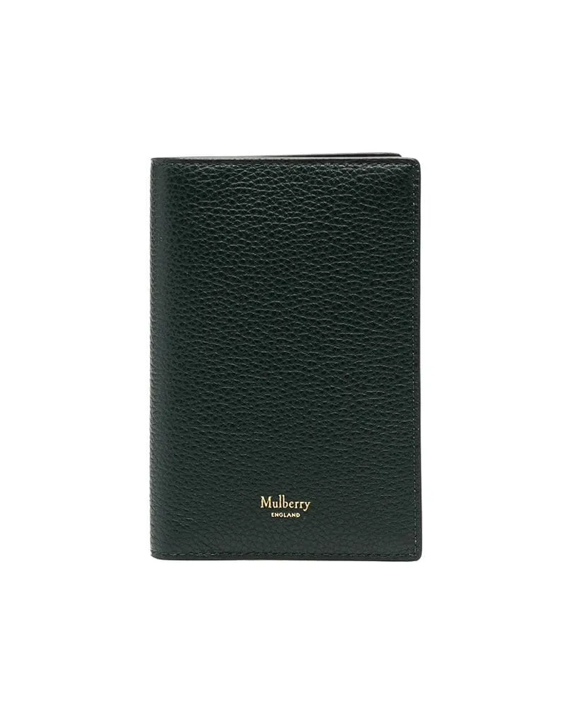 Mulberry Pass-Etui mit Logo-Prägung - Grün Grün