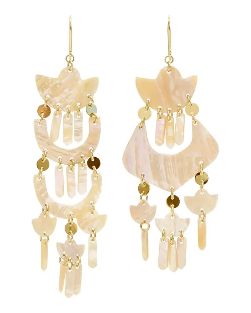 Isabel Marant Lange Ohrringe - Weiß Weiß