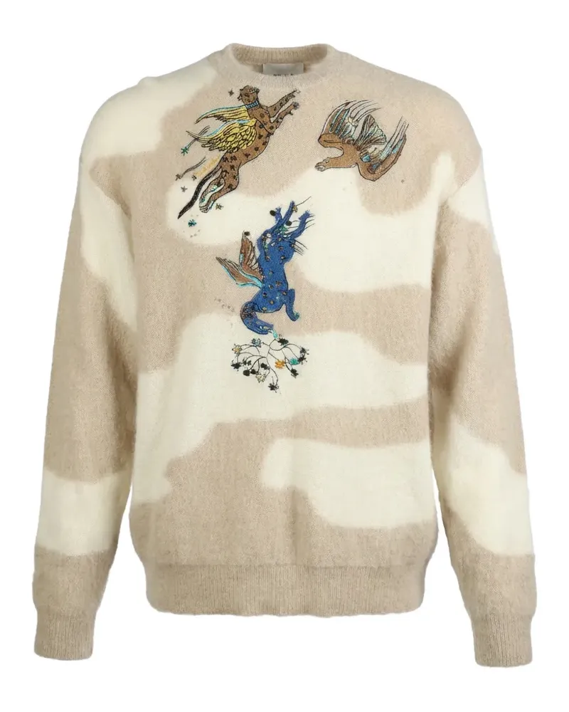 Valentino Garavani Pullover mit Animal-Print - Nude Nude