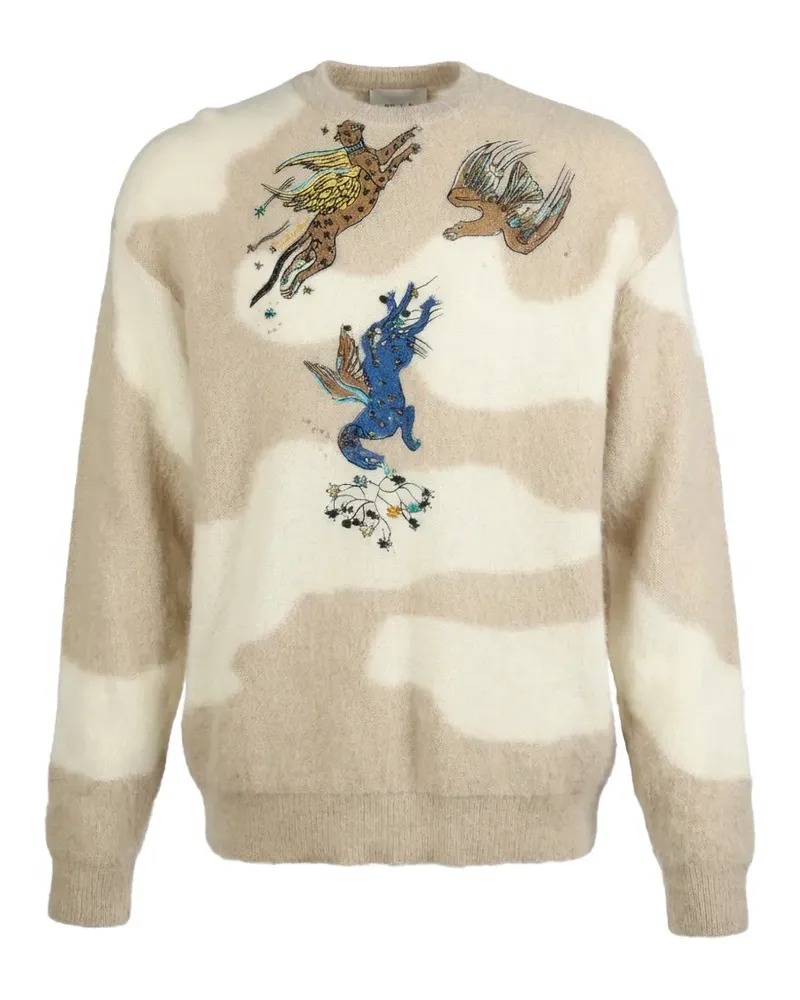 Valentino Garavani animal-prints sweater - Nude Nude