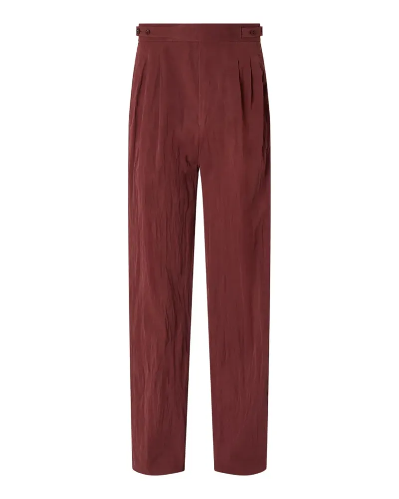 Ermenegildo Zegna pleated cotton pants - Rot Rot