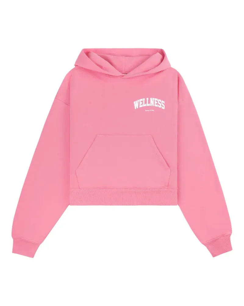SPORTY & RICH Cropped-Hoodie - Rosa Rosa