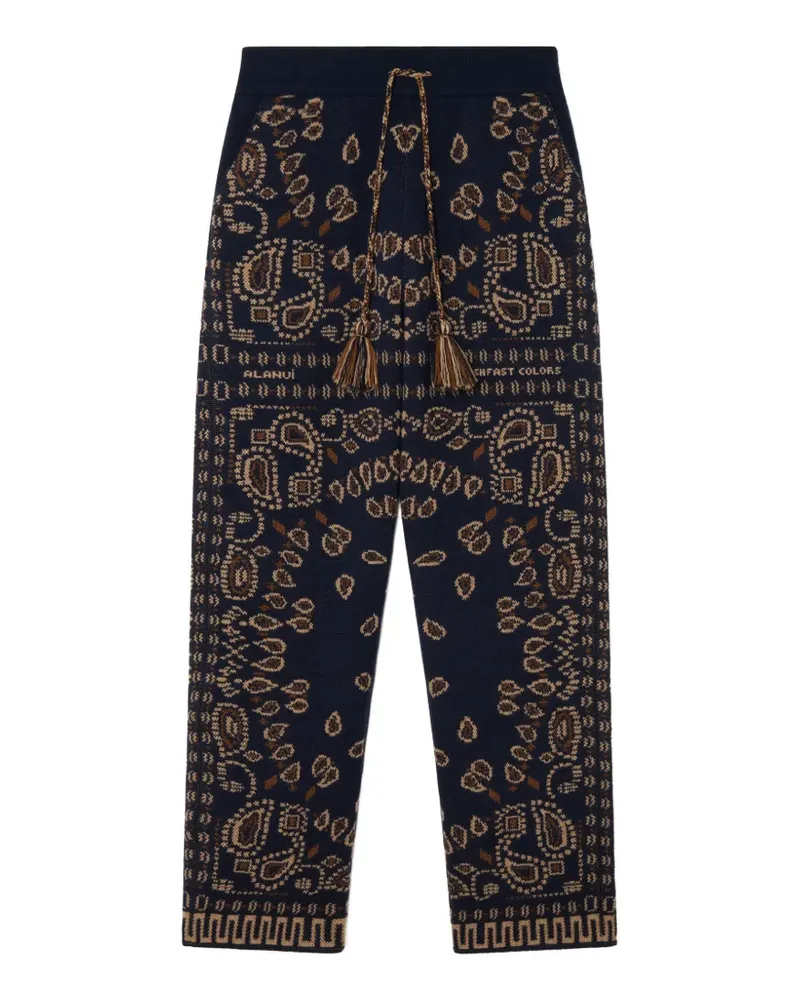 Alanui Hose aus Bandana-Jacquard - Blau Blau