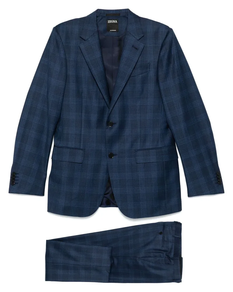 Ermenegildo Zegna Karierter Anzug - Blau Blau