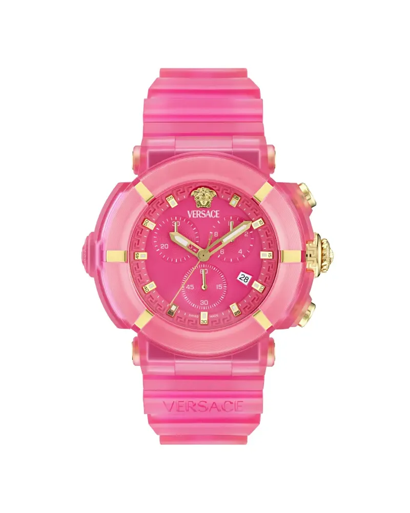 Versace V-Real Active Chrono 45mm - Rosa Rosa
