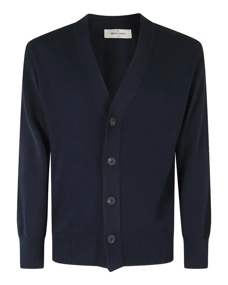 Gran Sasso fine-knit button-up cardigan - Blau Blau