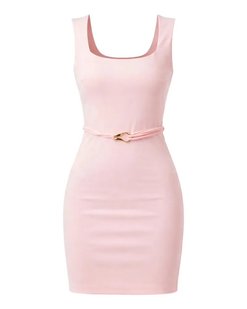 Guess belted square-neck mini dress - Rosa Rosa