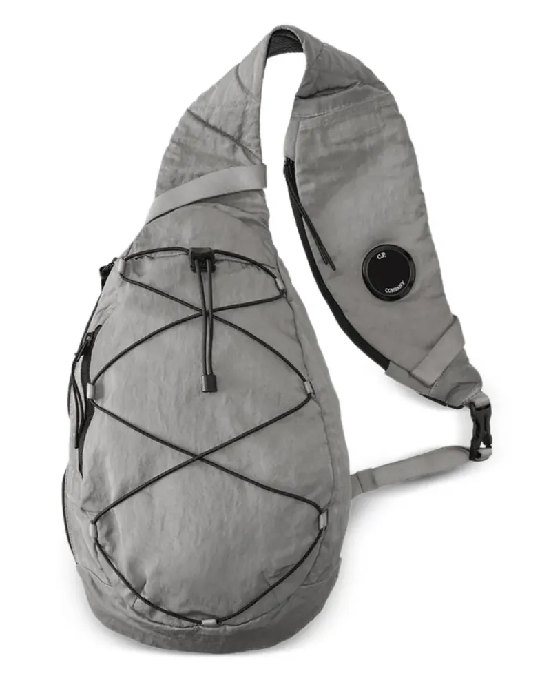 C.P. Company B Lens drawstring shoulder bag - Grau Grau