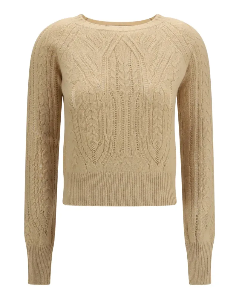 Ermanno Scervino cable-knit cashmere sweater - Nude Nude