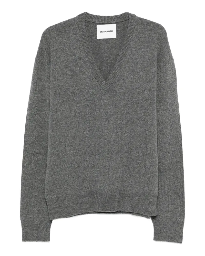 Jil Sander V-neck sweater - Grau Grau