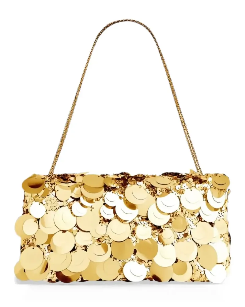 Paco Rabanne Sparkle Schultertasche mit Pailletten - Gold Gold