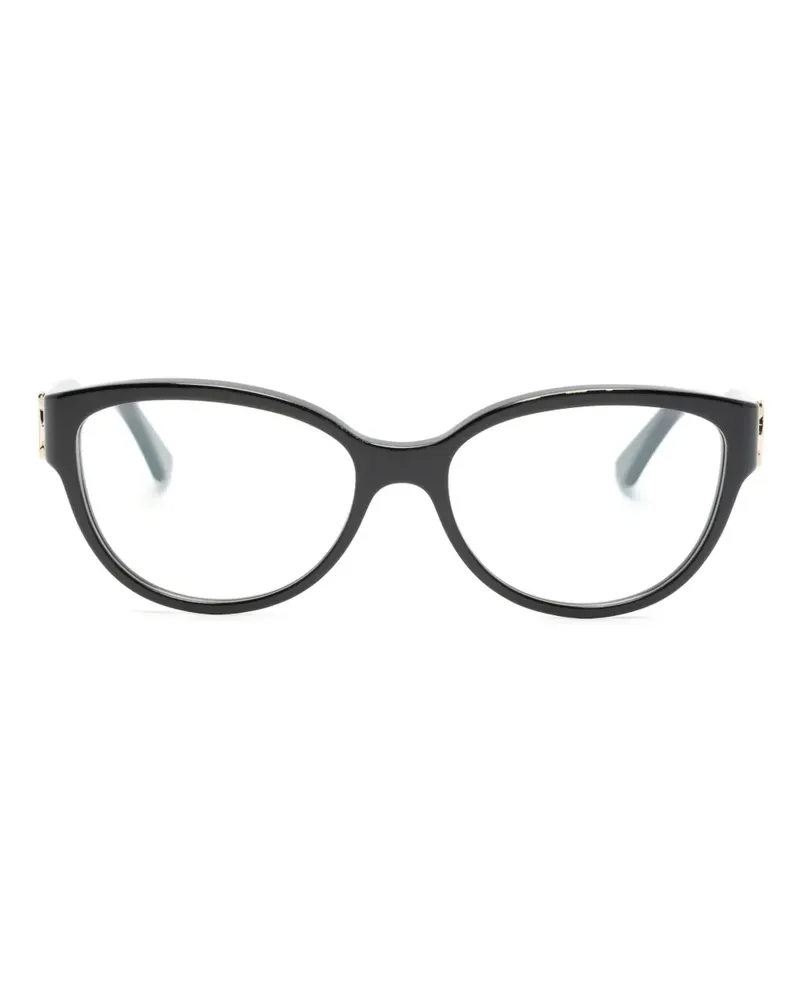 Cartier Duplo C Cat-Eye-Brille - Schwarz Schwarz