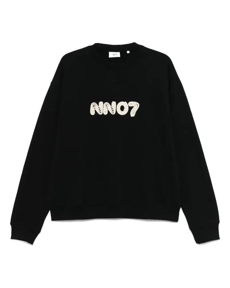 NN 07 David 3015 Sweatshirt - Schwarz Schwarz