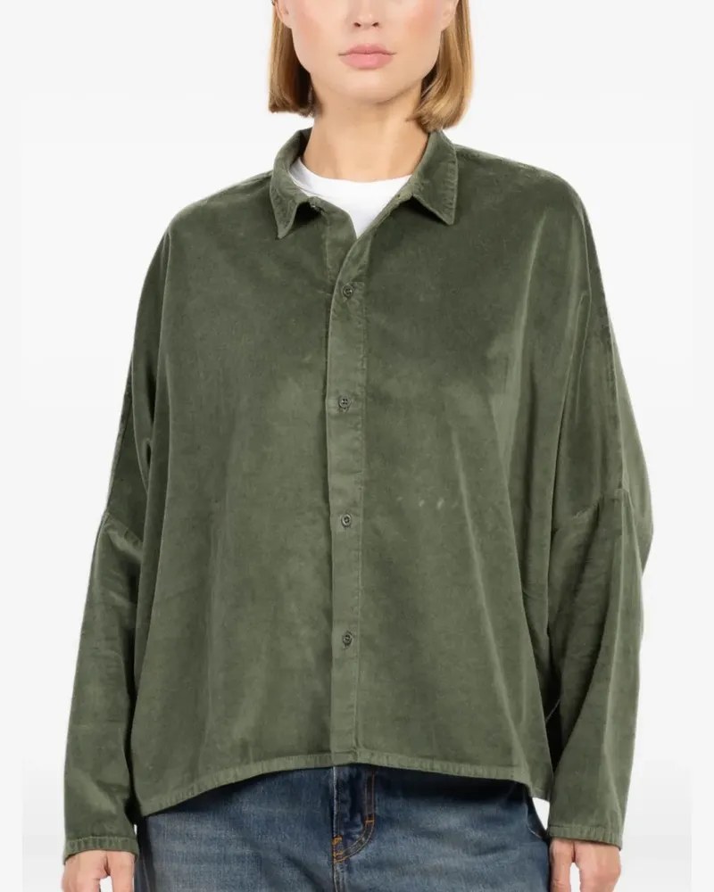 LABO.ART Klassisches Button-down-Hemd - Grün Grün