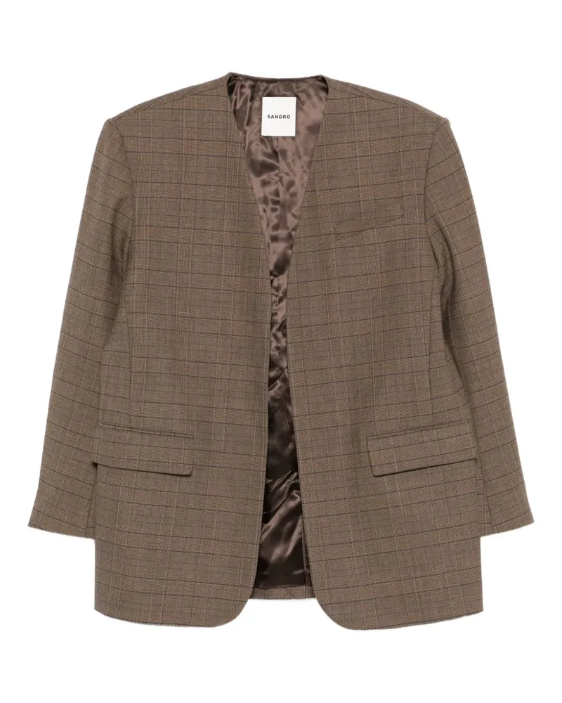 Sandro Sakko mit Karomuster - Braun Braun
