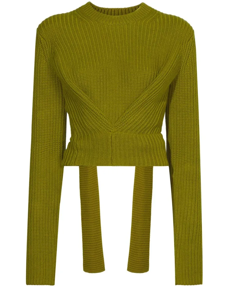 Proenza Schouler Gerippter Pullover Grün