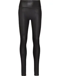 Spanx Leggings in Lederoptik Schwarz