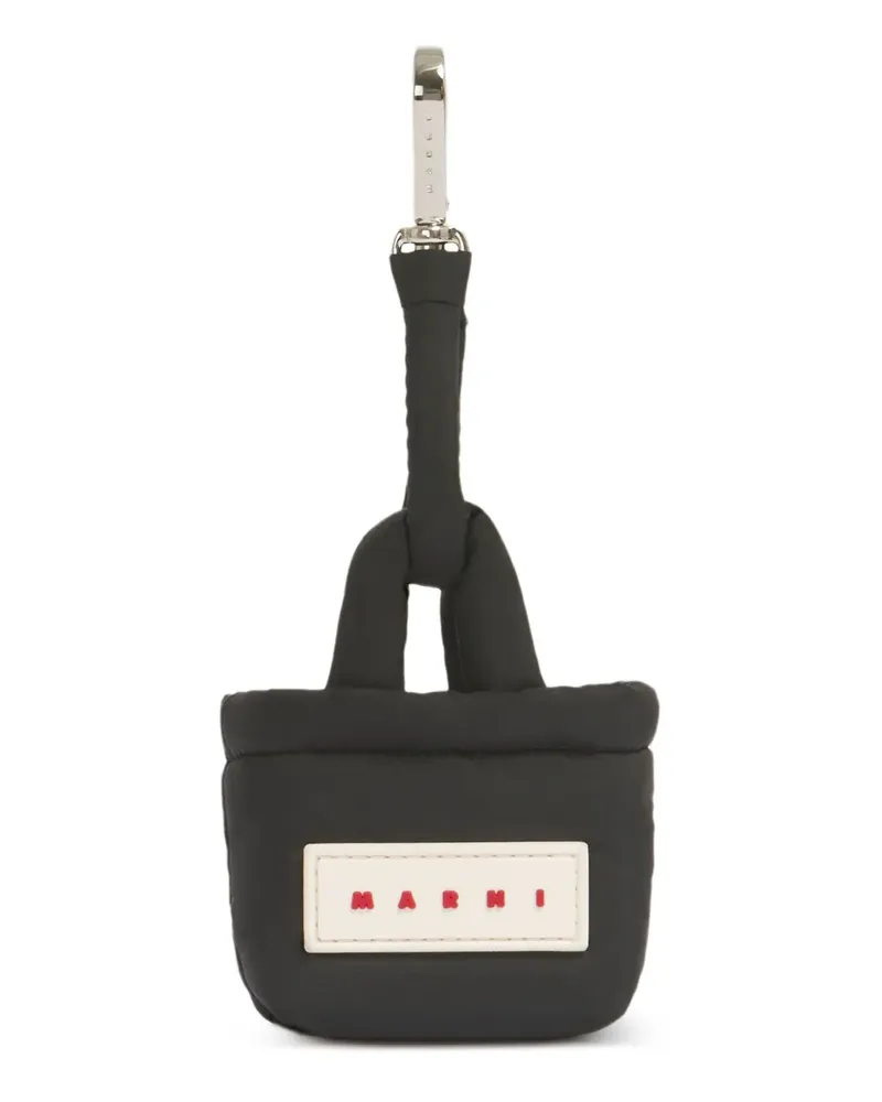Marni Schlüsselanhänger mit Steppung - Schwarz Schwarz