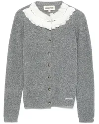 SHUSHU/TONG Cardigan mit Spitze Grau