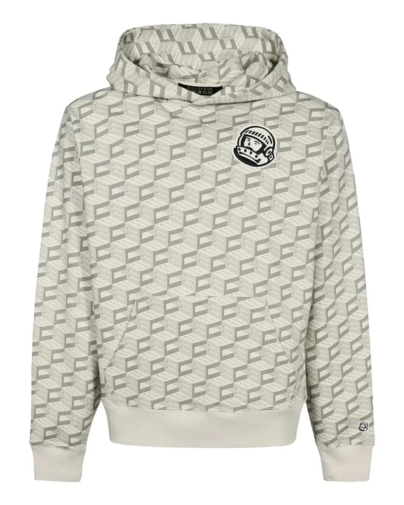Billionaire Boys Club logo-patch geometric-pattern hoodie - Grau Grau