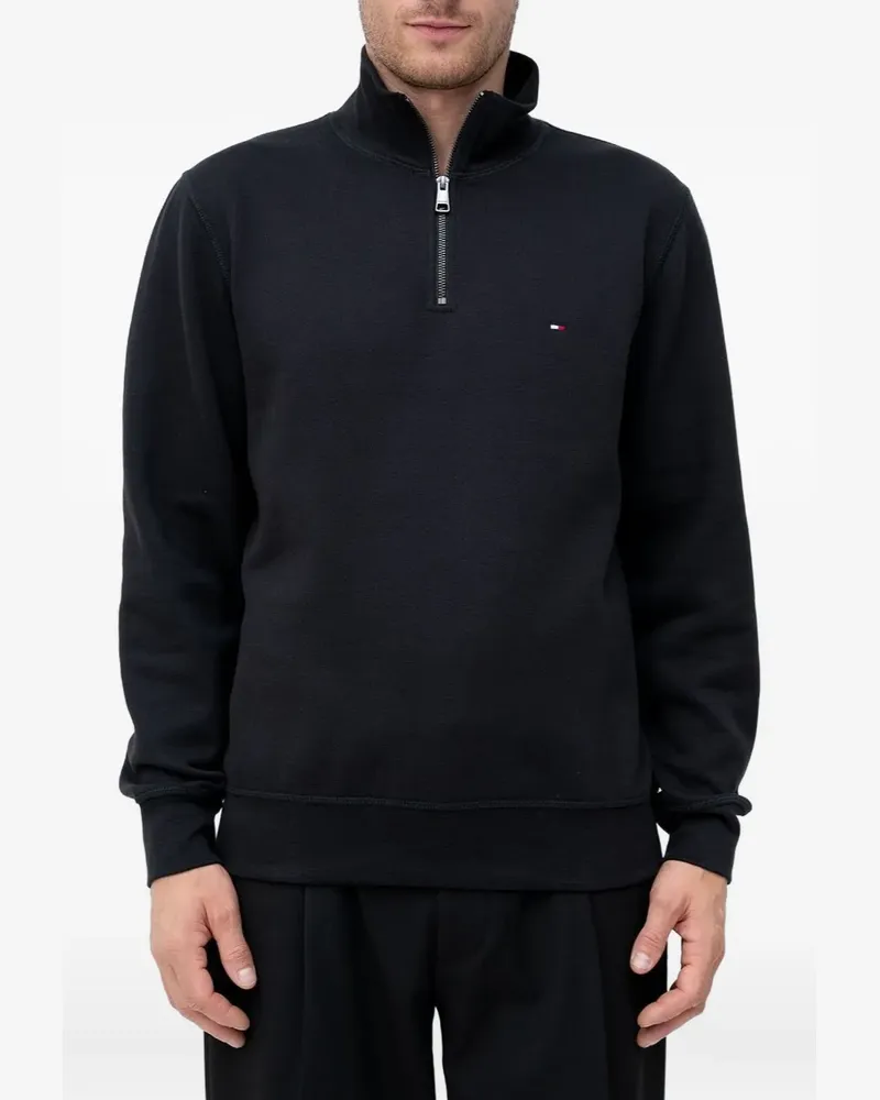 Tommy Hilfiger Sweatshirt mit Reißverschluss - Schwarz Schwarz
