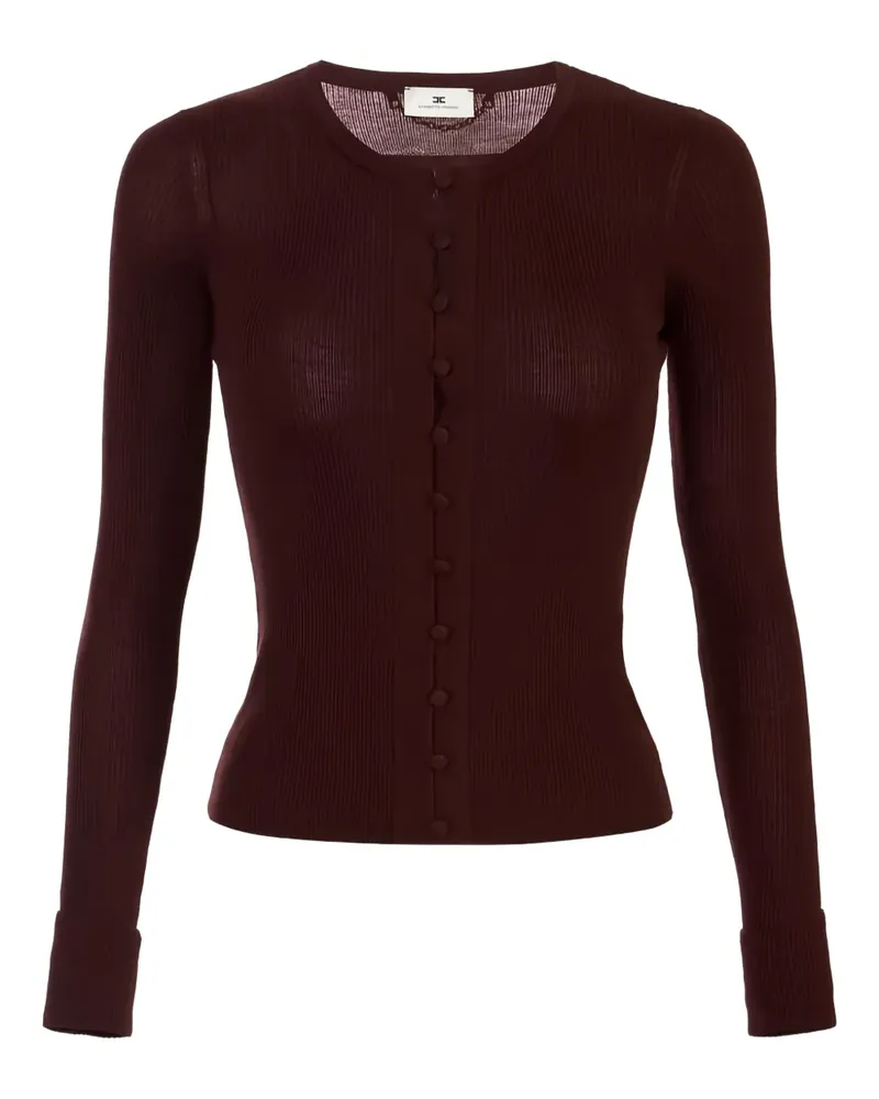 Elisabetta Franchi Cardigan mit geripptem Detail - Rot Rot