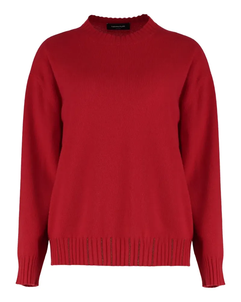 Fabiana Filippi Pullover aus Woll-Kaschmirgemisch - Rot Rot