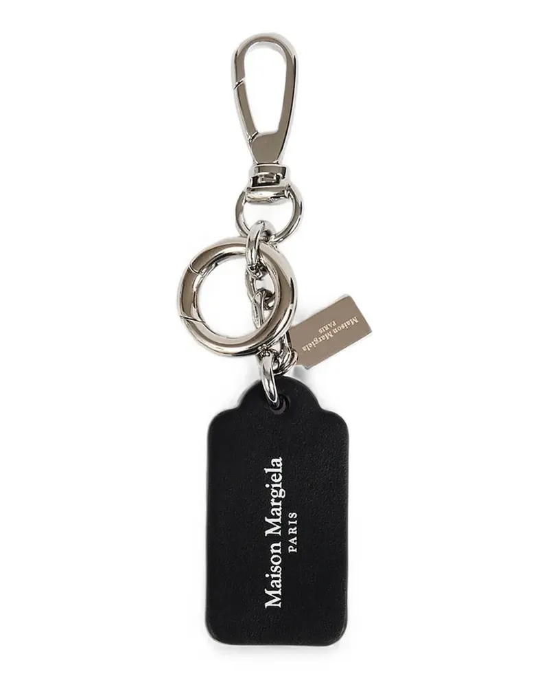 Maison Margiela double tag keyring small - Schwarz Schwarz