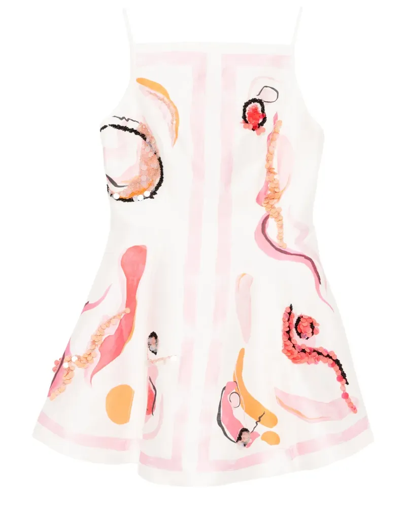 Acler Pennick Kleid - Weiß Weiß