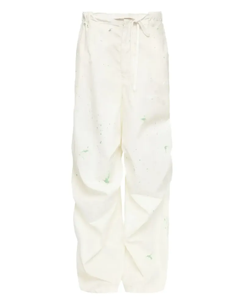 Maison Margiela Stadium Jogginghose mit Farbklecks-Print - Weiß Weiß