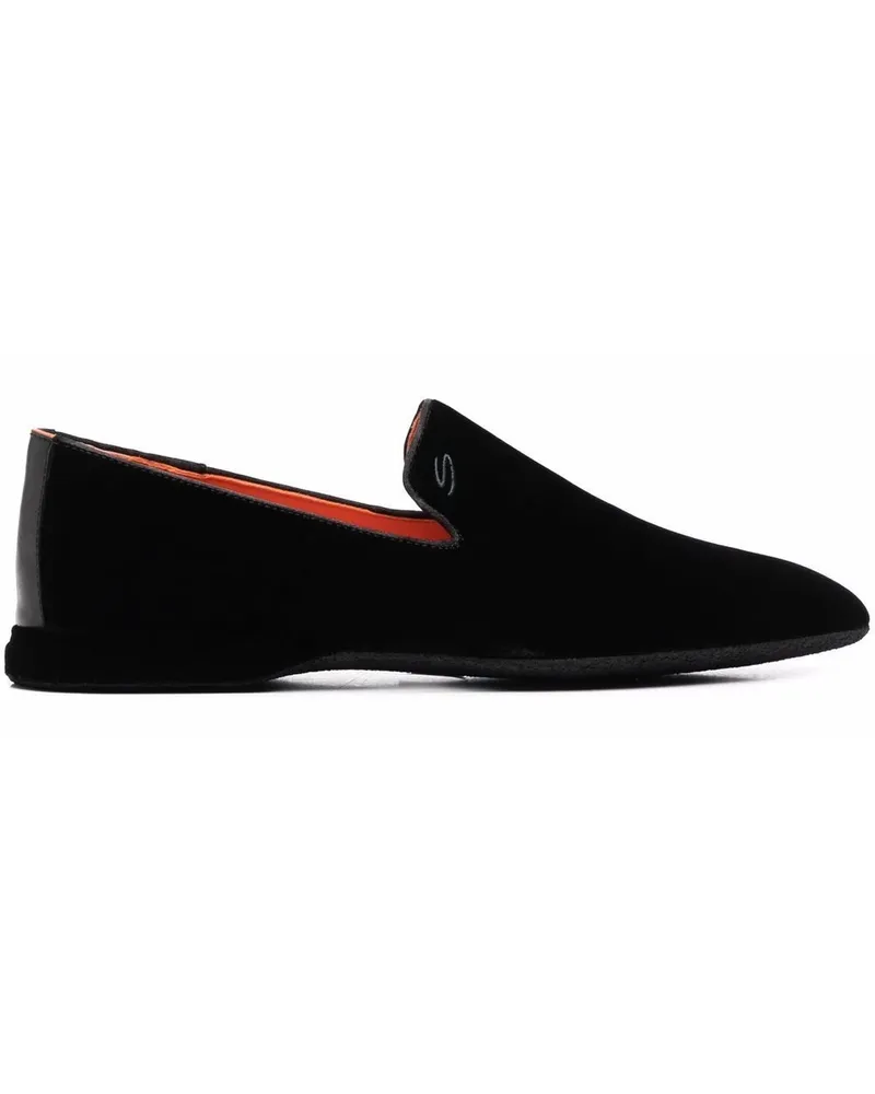 Santoni Gaston Loafer - Schwarz Schwarz