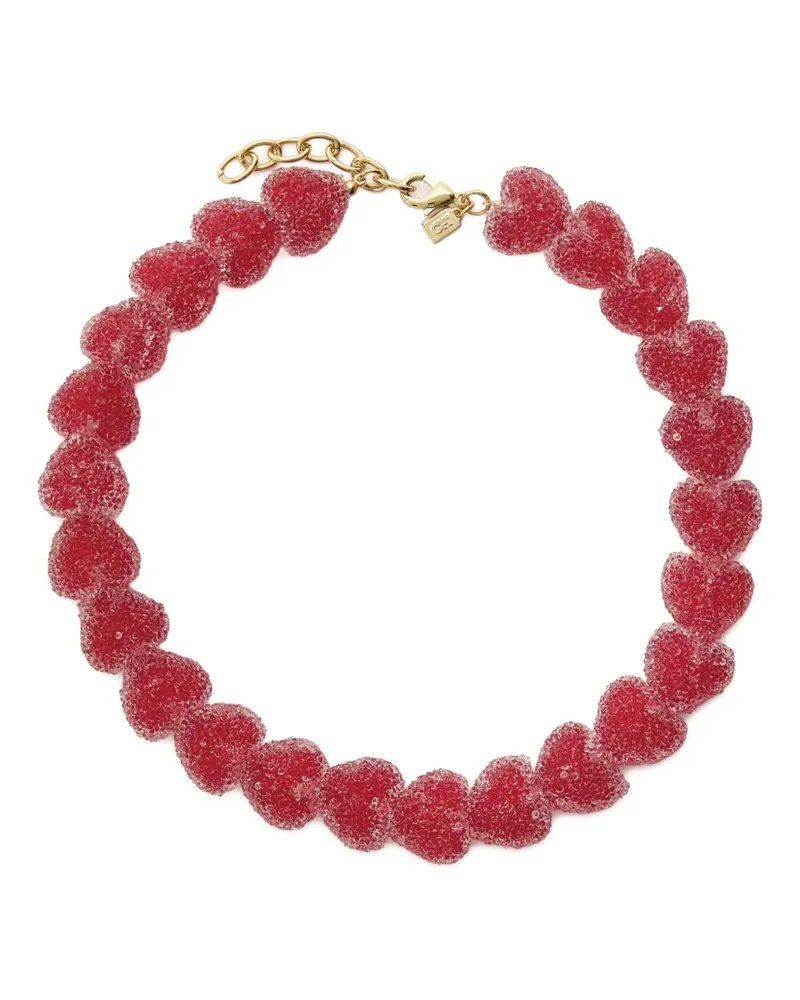 CRYSTAL HAZE Jelly heart-shaped necklace - Gold Gold