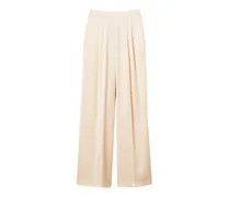 Satinhose mit weitem Bein - Nude
