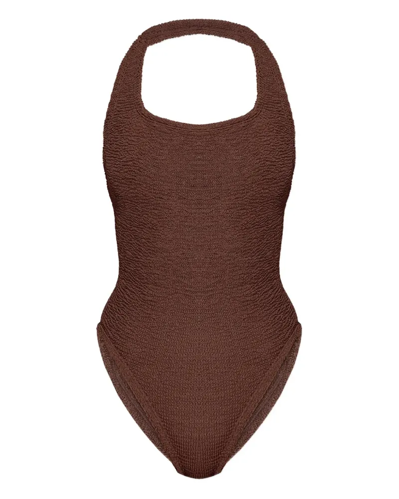 Hunza G Sandy crinkle swimsuit - Braun Braun