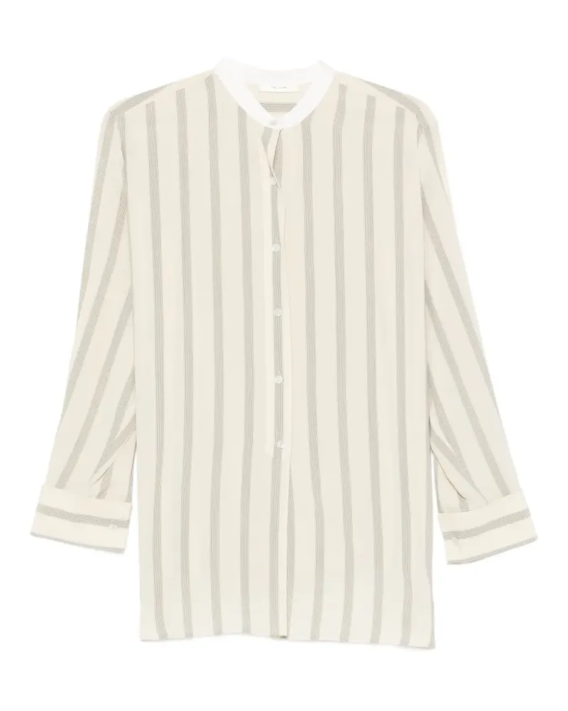 The Row striped-pattern shirt - Nude Nude