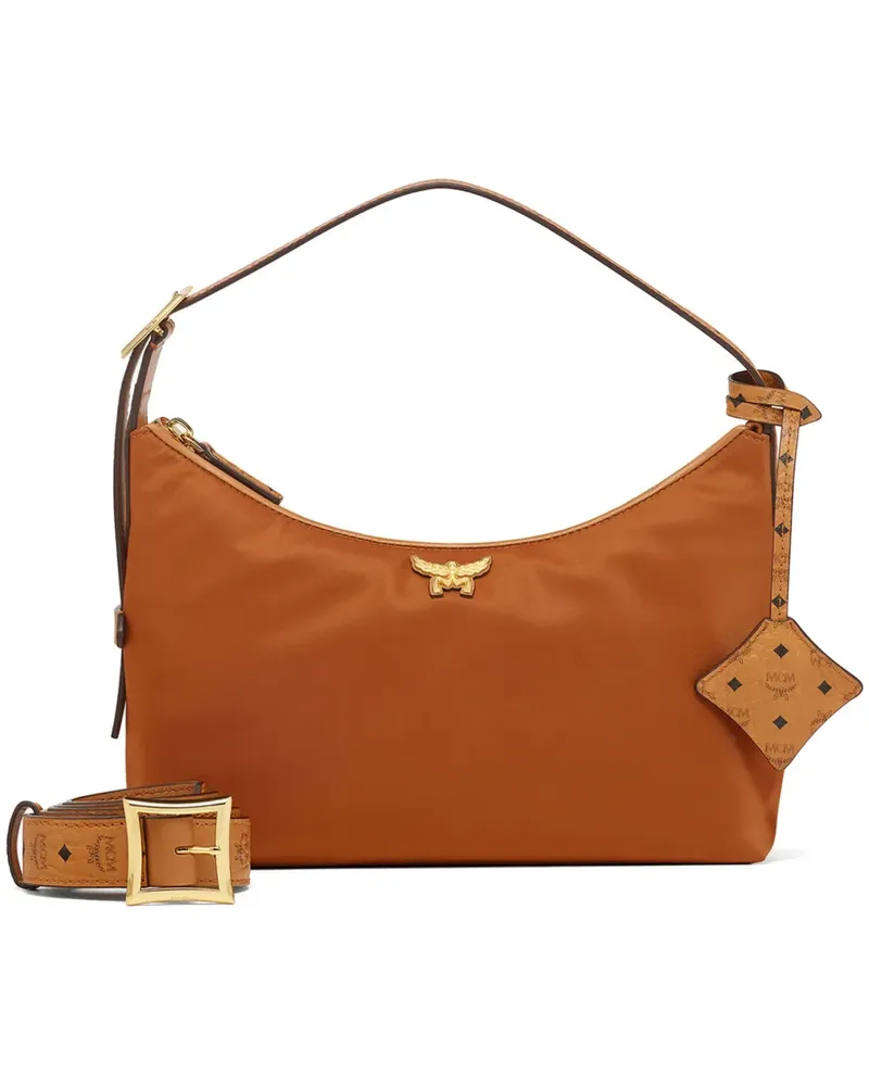 MCM Kleine Aren Schultertasche - Braun Braun