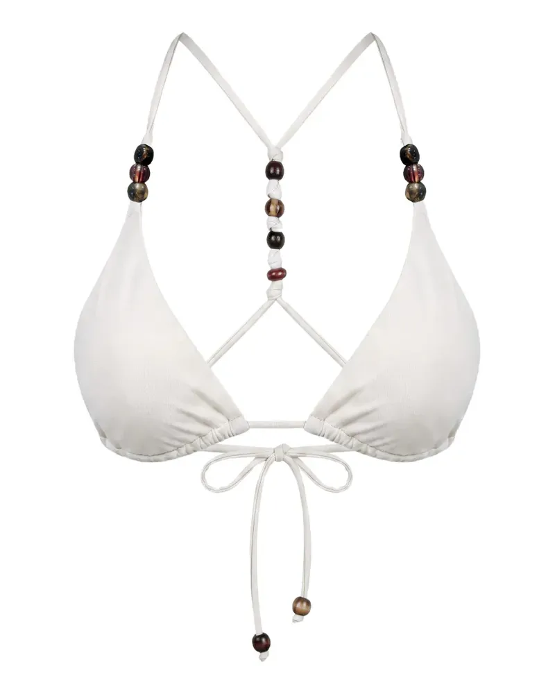 NICHOLAS Rita bikini top - ivory - Weiß Weiß