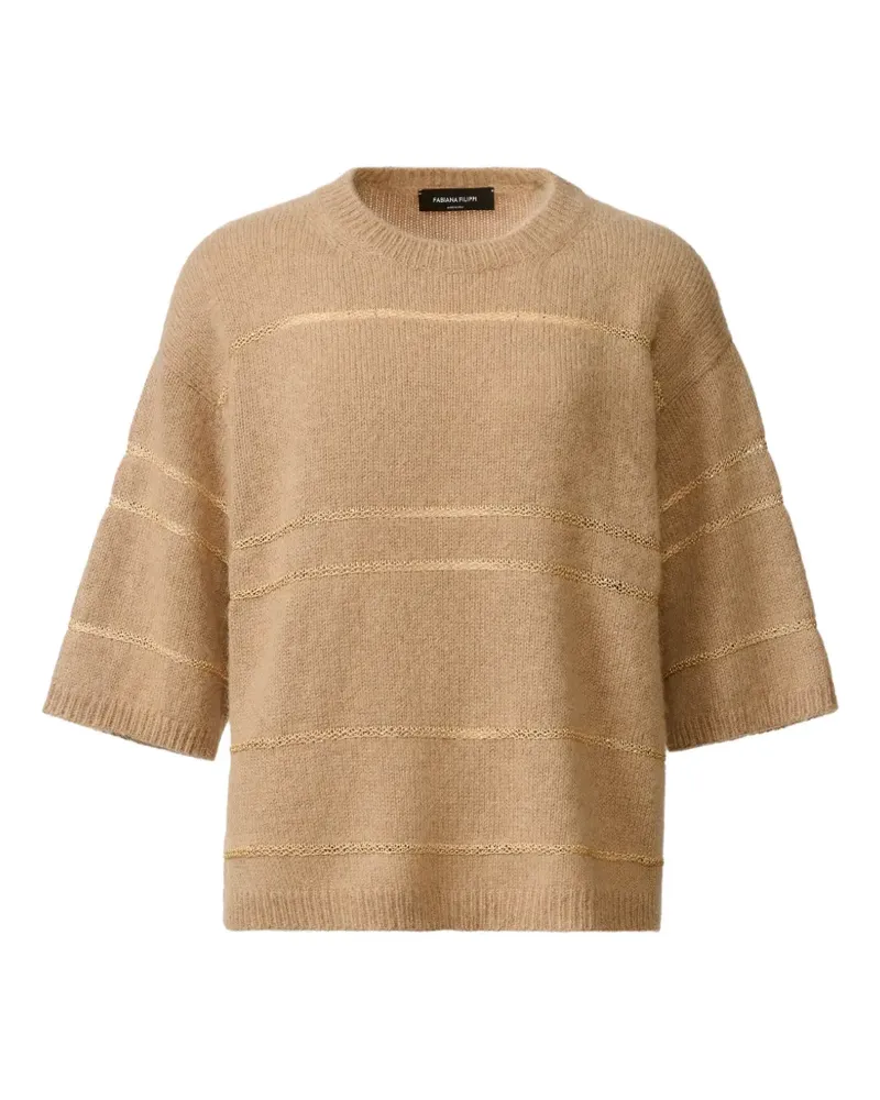Fabiana Filippi Kurzärmeliger Pullover - Nude Nude