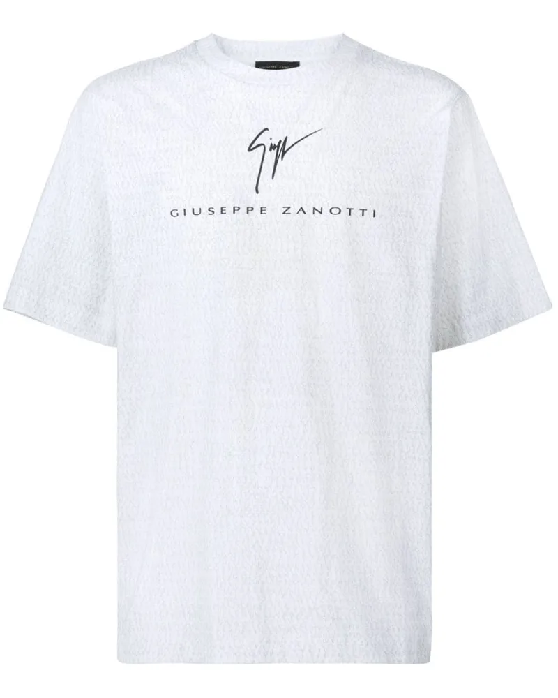 Giuseppe Zanotti T-Shirt mit Digital-Print - Weiß Weiß