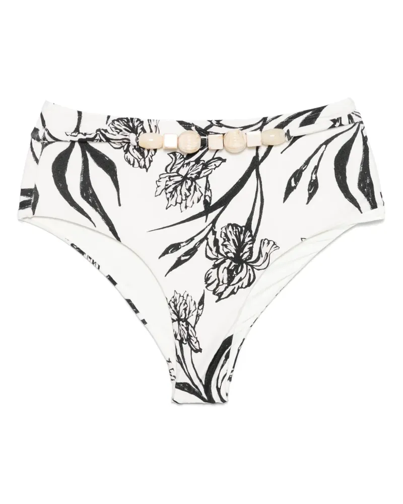 Pat Bo Iris Bikinihöschen - Weiß Weiß