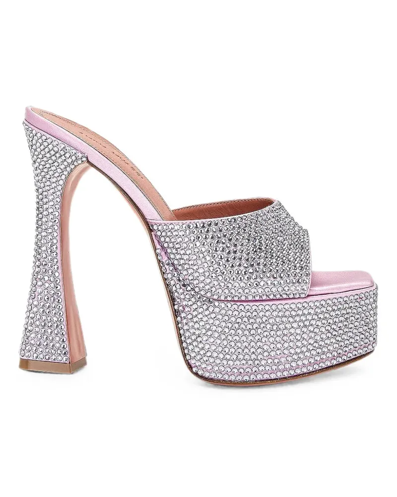 Amina Muaddi Dalida heeled sandals - Rosa Rosa