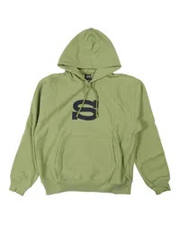 Stüssy logo-print hoodie Grün