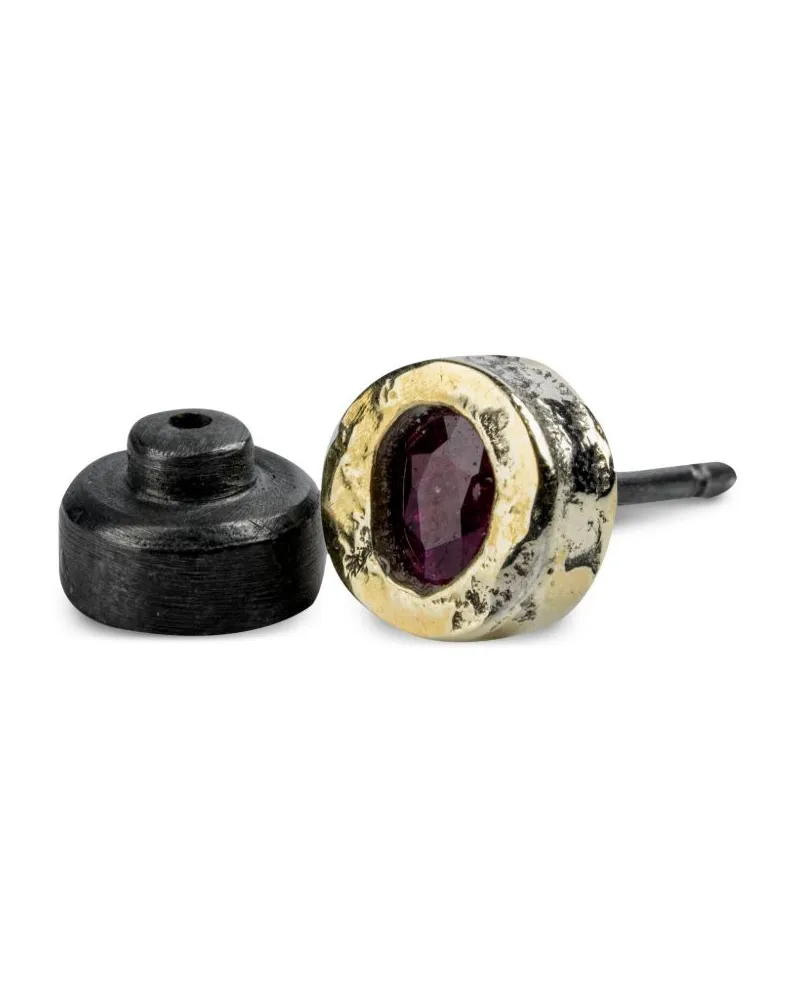 Parts Of Four Ohrring aus Sterlingsilber mit Rubin - Grau Grau