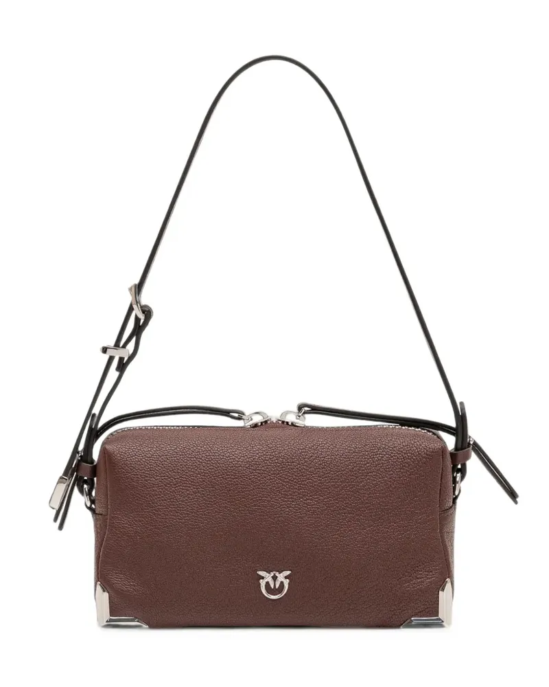 Pinko small Triptych metal-corner corss-body bag - Braun Braun