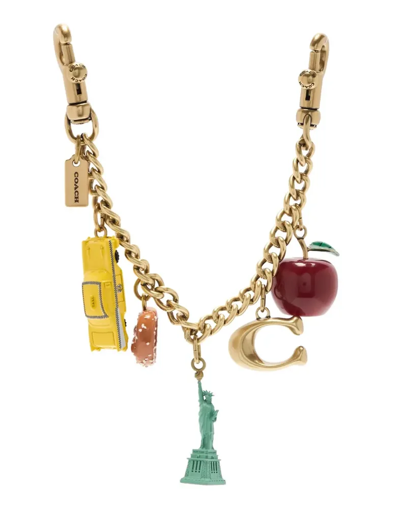 Coach New York bag charm - Gold Gold