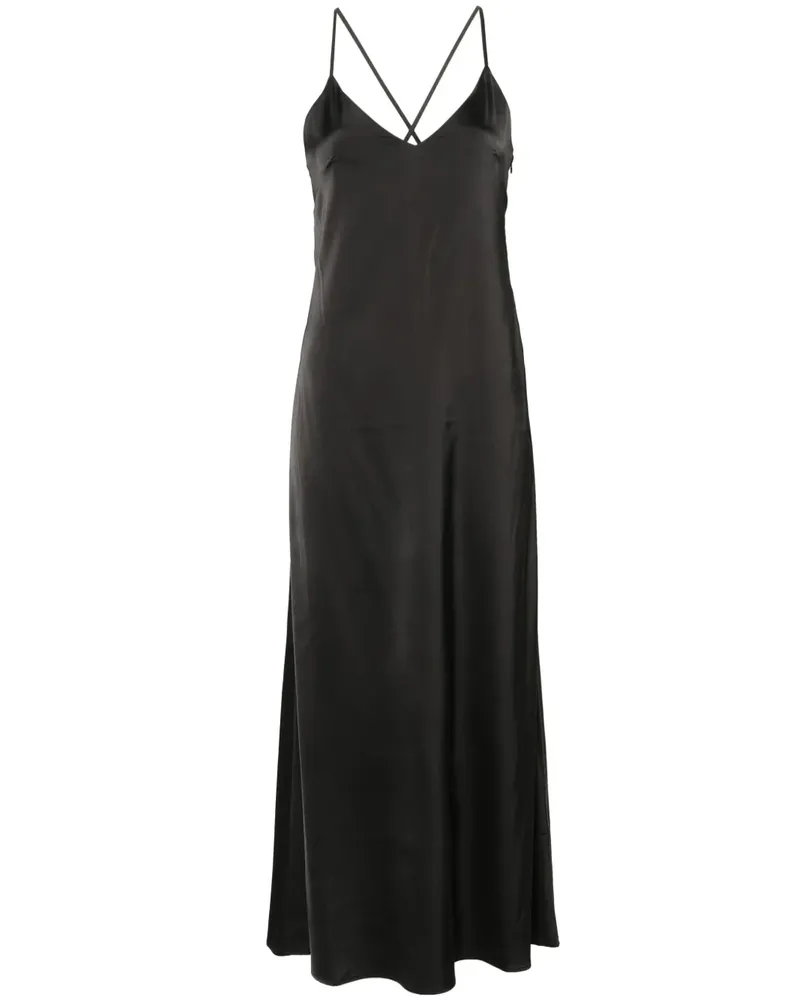 IVY & OAK Maxikleid mit V-Ausschnitt - Schwarz Schwarz
