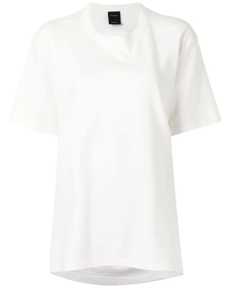 Proenza Schouler T-Shirt mit Cut-Out - Weiß Weiß