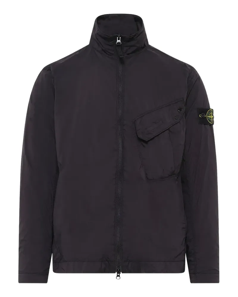 Stone Island Ultralight nylon stretch-TC overshirt - Schwarz Schwarz